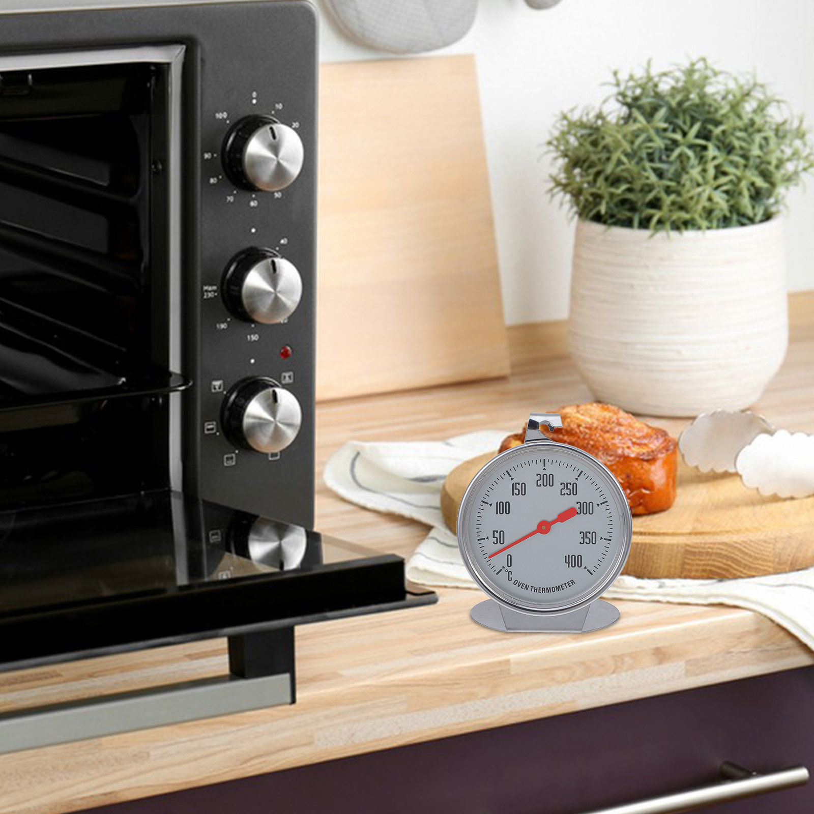 Home Cooking Reading - Ofenthermometer mit großem Zifferblatt, robustem Material,
