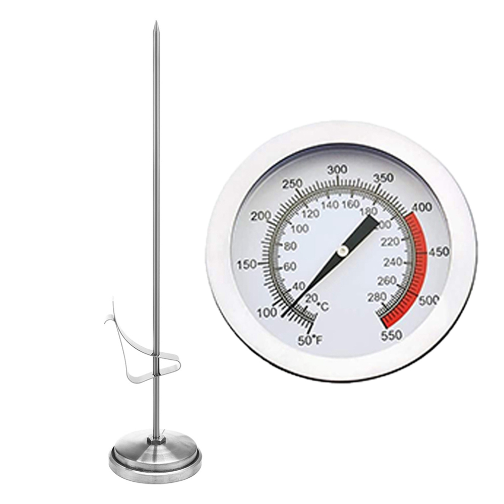 Home Cooking Reading - Edelstahl-Frittierthermometer für Zuhause, Sofortanzeige BBQ-Fleischthermometer, Lebensmittelthermometer,