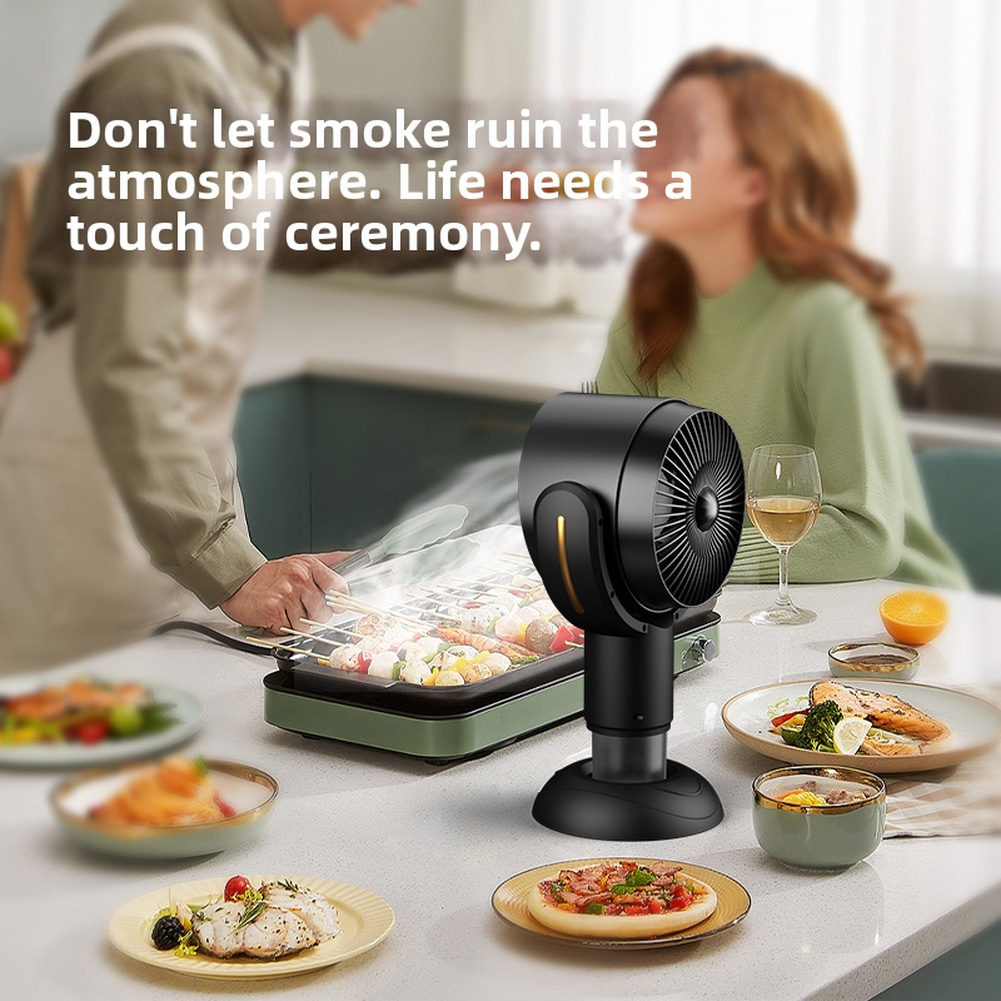 Hot Pot Portable Dual - Abnehmbarer Dunstabzugshaubenventilator für Grillen im Innenbereich,