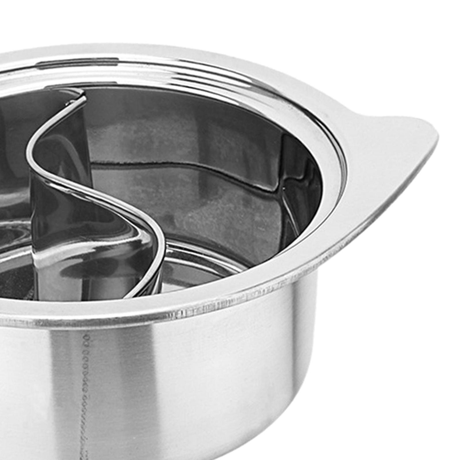 Hot Pot Portable Dual - Shabu-Hotpot-Gaskochtopf, Induktionskochfeld, tragbares Kochgeschirr, chinesischer doppelseitiger