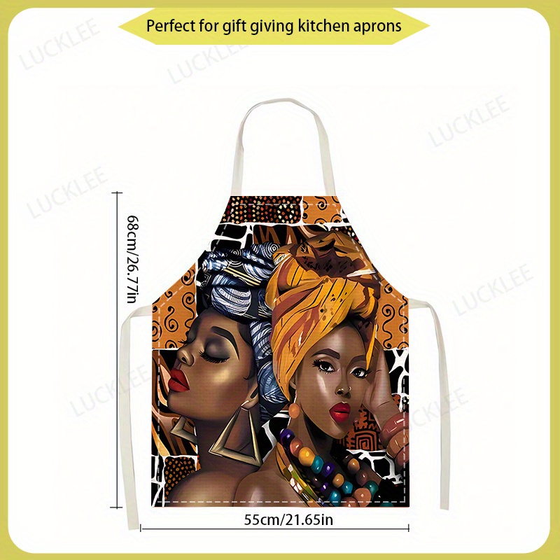 Home Cooking Queen - 1 Stück afrikanische Queen-Schürze aus bedrucktem