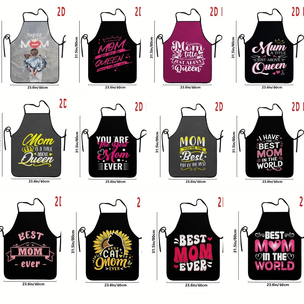 Home Cooking Queen - Muttertags-Geschenkschürze mit Aufdruck „Best Mom Ever“