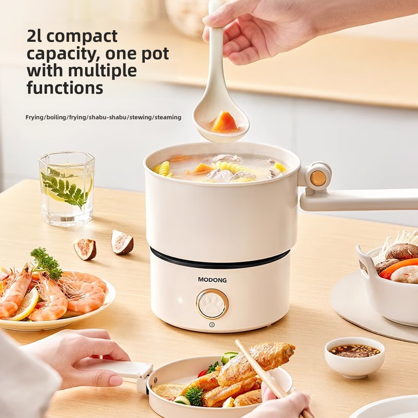 2L Dual-Voltage 110V 220V Falt – Hot Pot Portable Dual Bewertung und Preis