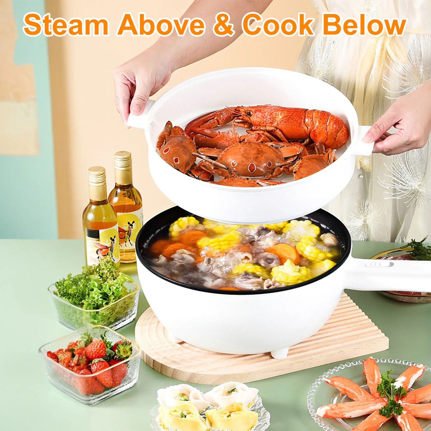 Elektrischer Hot-Pot, Antihaft – Hot Pot Portable Dual Bewertung und Preis