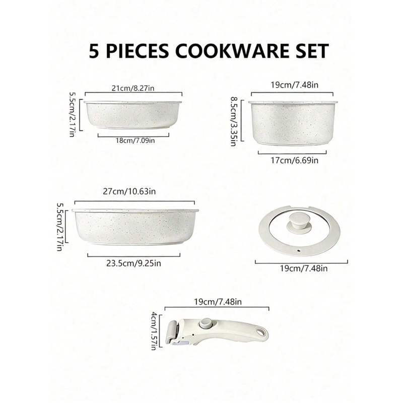 5-teiliges, minimalistisches,  – Home Cooking Meal Bewertung und Preis