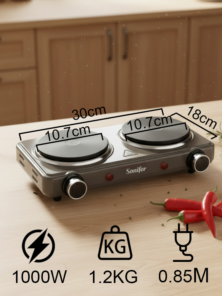 Doppelbrenner Elektroherd Soni – Hot Pot Portable Dual Bewertung und Preis
