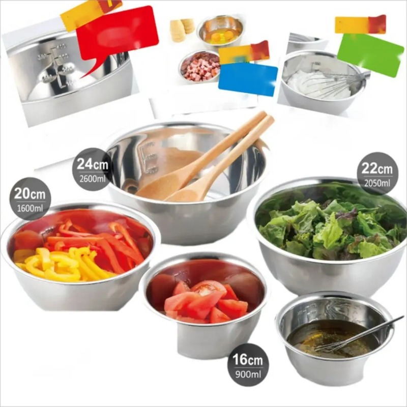 Edelstahl-Rührschüsseln, tragb – Home Cooking Supplies Bewertung und Preis