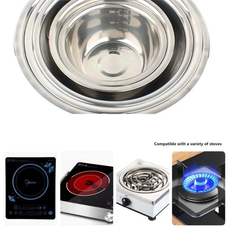 Edelstahl-Rührschüsseln, tragb – Home Cooking Supplies Bewertung und Preis