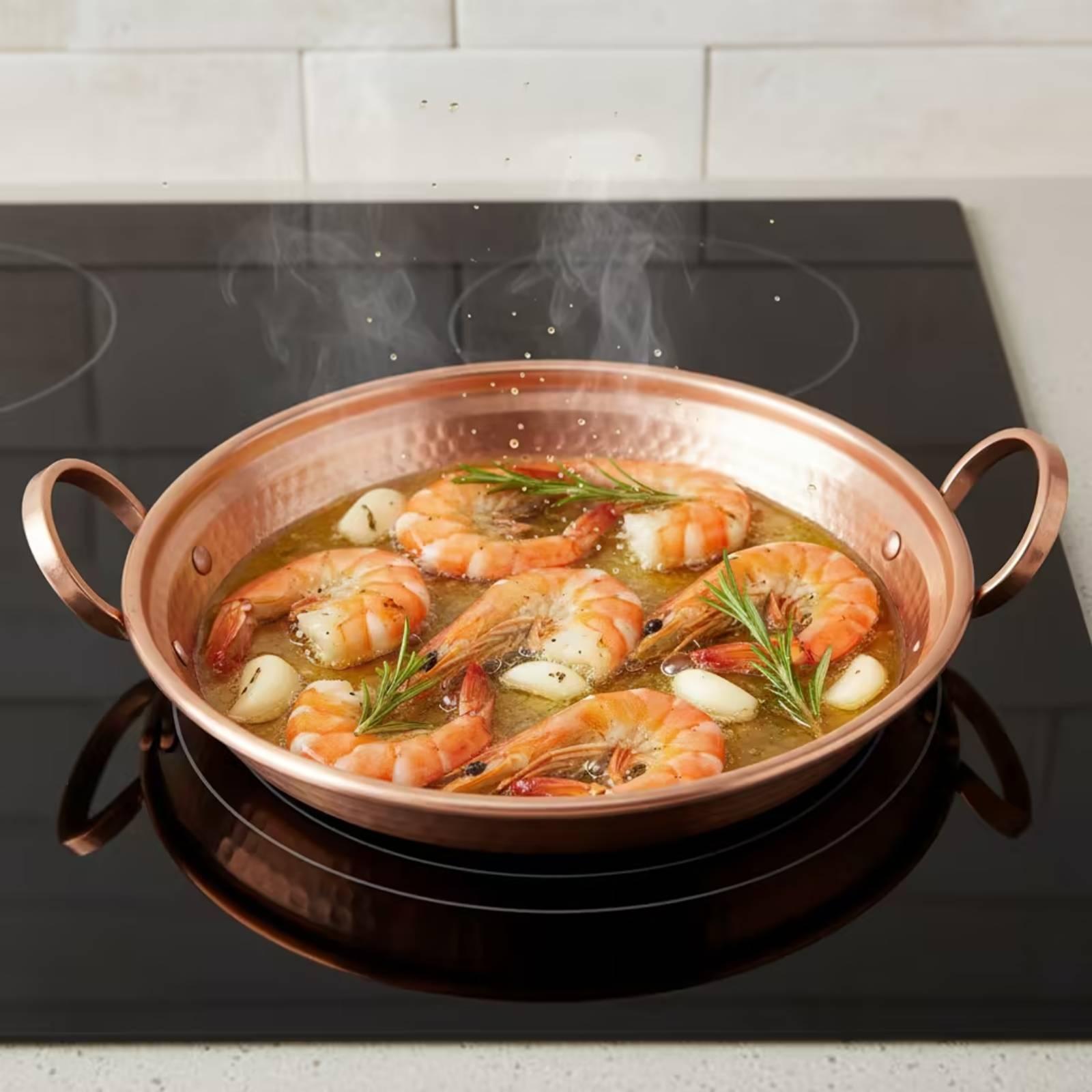 Kupferpfanne mit zwei Griffen  – Home Cooking Host Bewertung und Preis