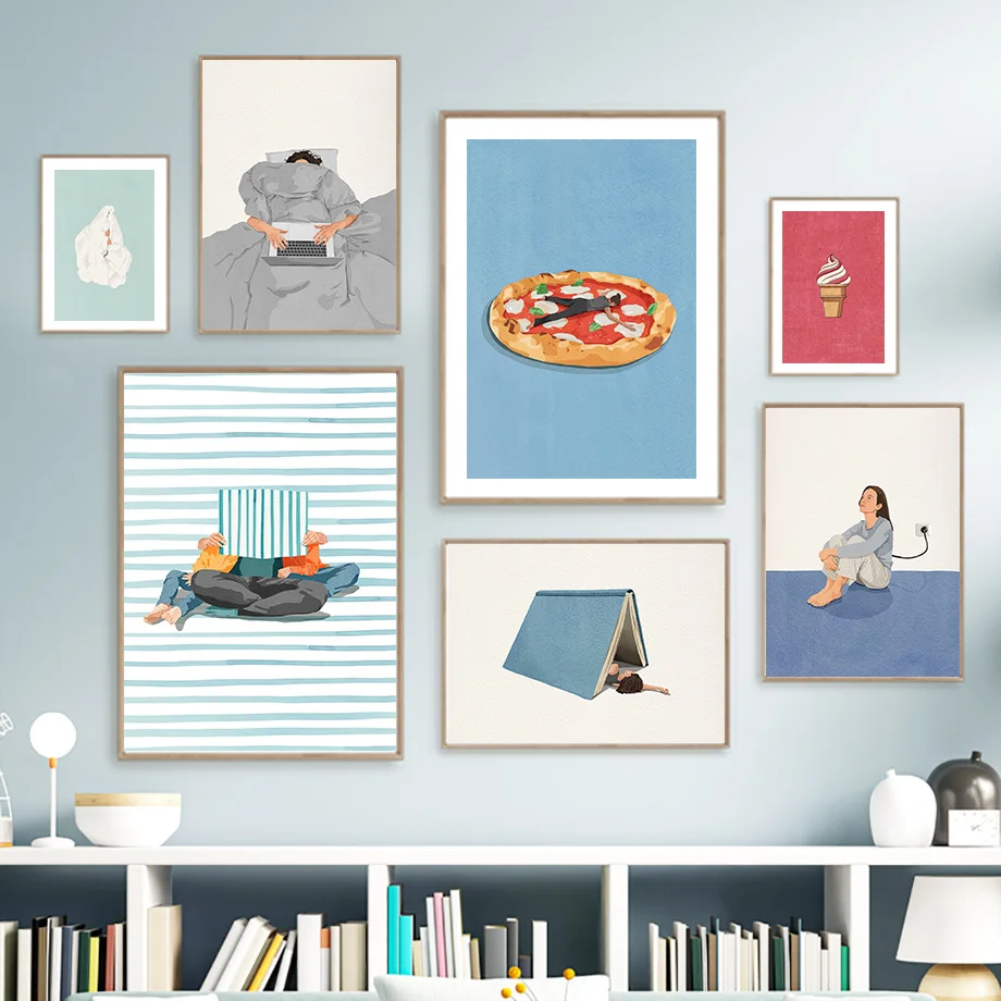 Humorvolle Lustige Poster mit  – Home Cooking Reading Bewertung und Preis
