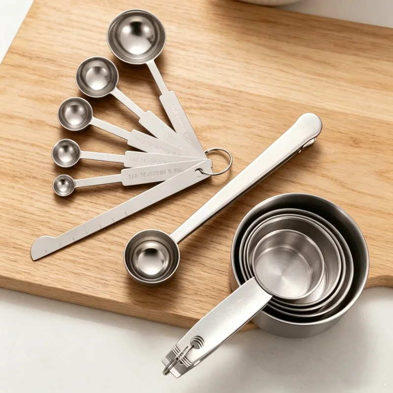 Stapelbare Edelstahl-Messlöffe – Home Cooking Supplies Bewertung und Preis